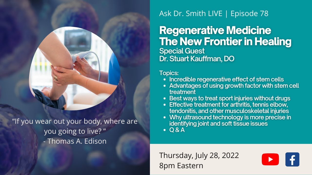 Dr Stuart Kauffman discusses regenerative medicine