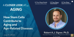 How stem cells contribute to aging - Dr Robert Signer