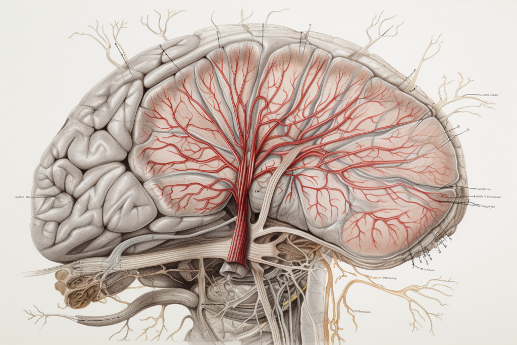 illustration of a brain stroke