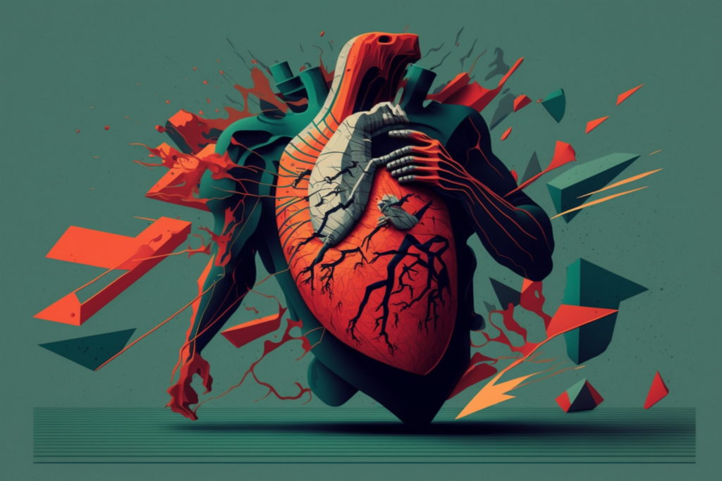 illustration of cardiovascular failure
