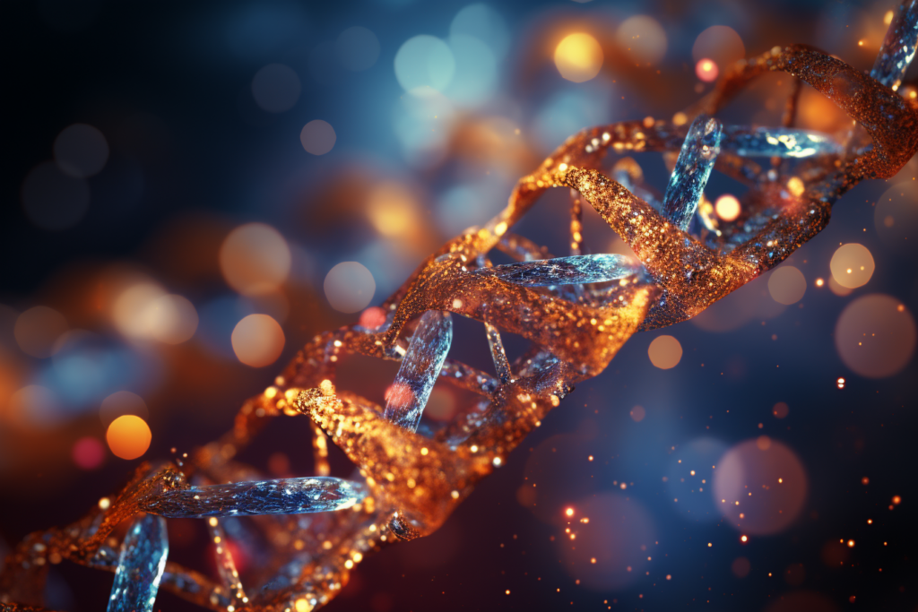 DNA helix symbolizing potential of perinatal stem cells