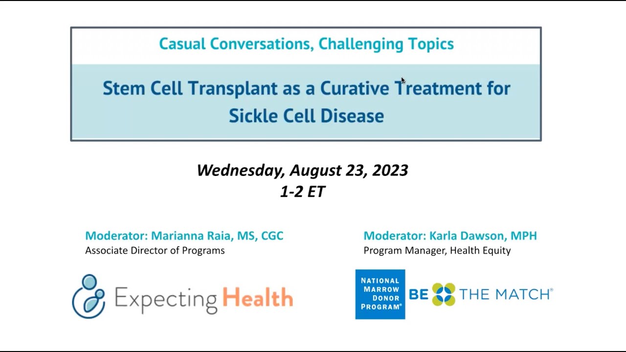 Stem Cell Transplant as a Curative Treatment for Sickle Cell Disease