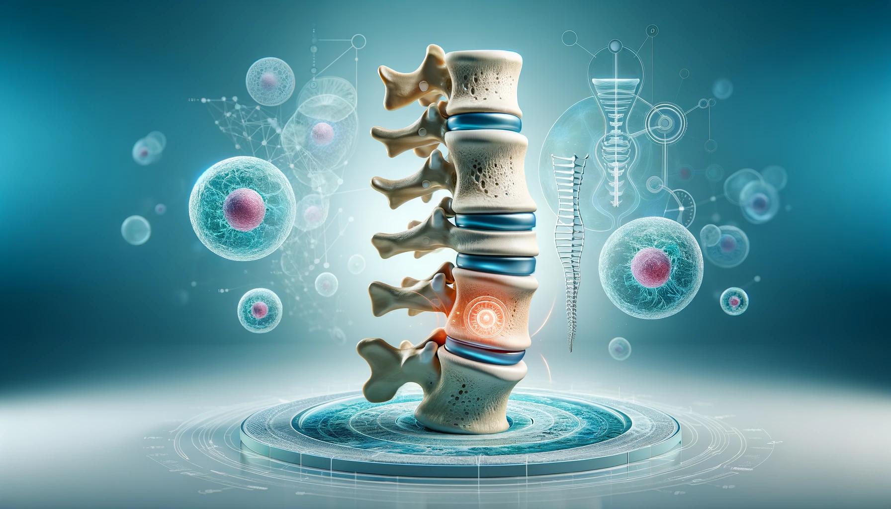 image representing the concept of stem cell therapy for degenerative disc disease