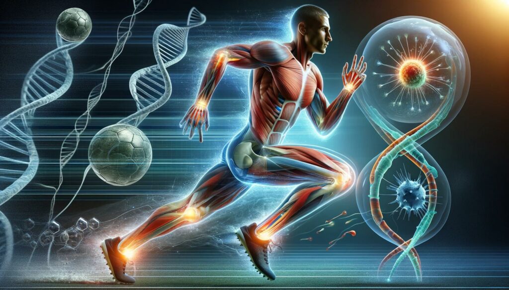 image represeting innovative fusion of sports medicine and stem cell therapy