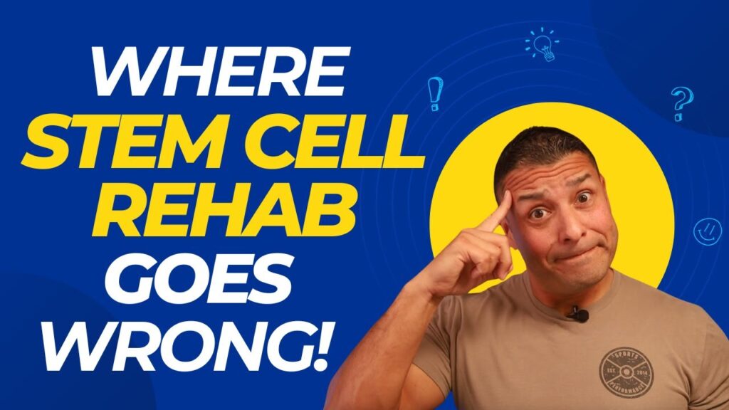 Dr. Chris Garcia explains where rehab goes wrong in stem cell recovery.