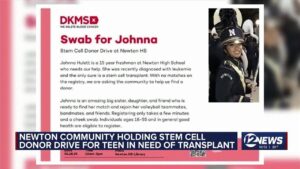 Newton community holding stem cell donor drive for teen in need of transplant