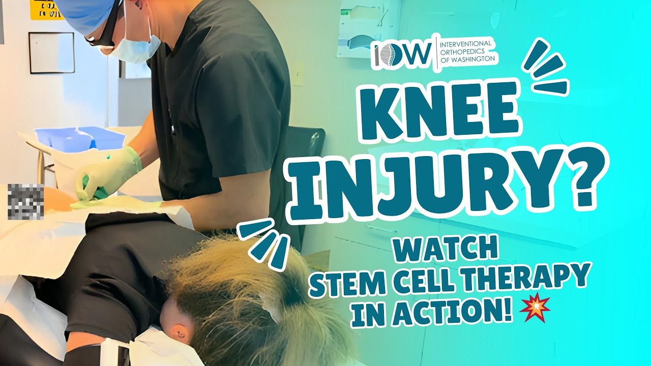 Dr Silva performs stem cell therapy for knee injury