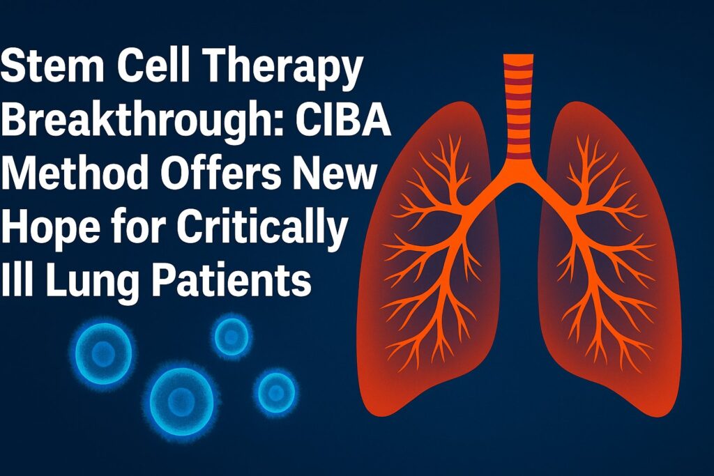 CIBA Method Offers New Hope for Critically Ill Lung Patients