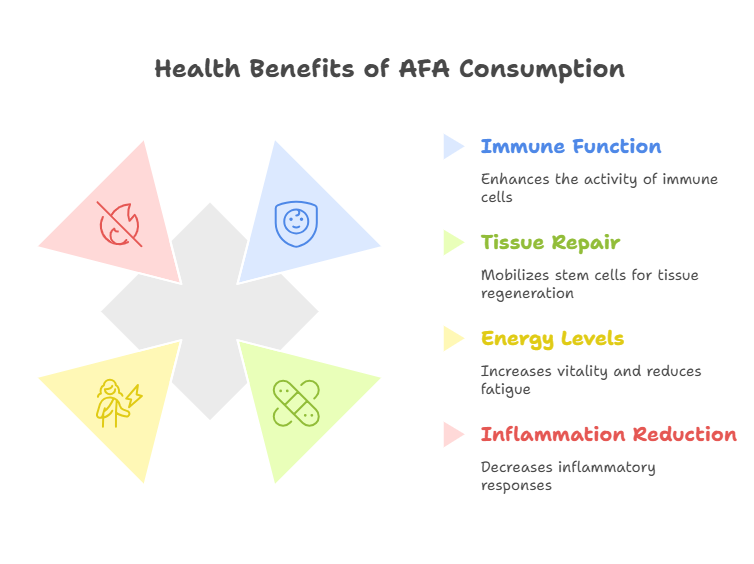 Health benefits of AFA consumption