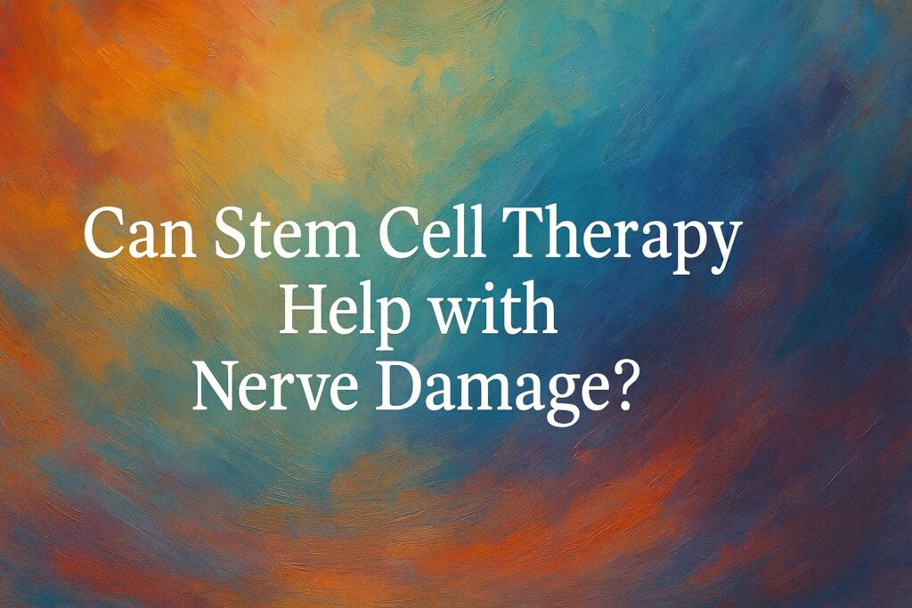 Can stem cell therapy help with nerve damage?