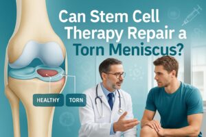 can stem cell therapy repair a torn meniscus?