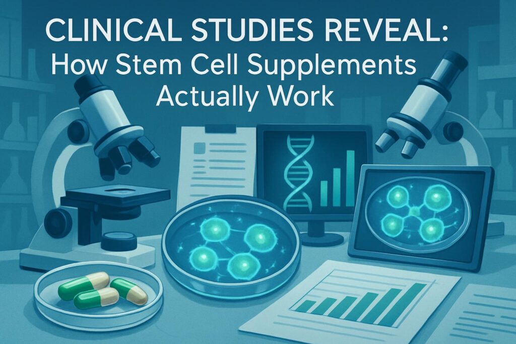 Clinical studies for stem cell supplements