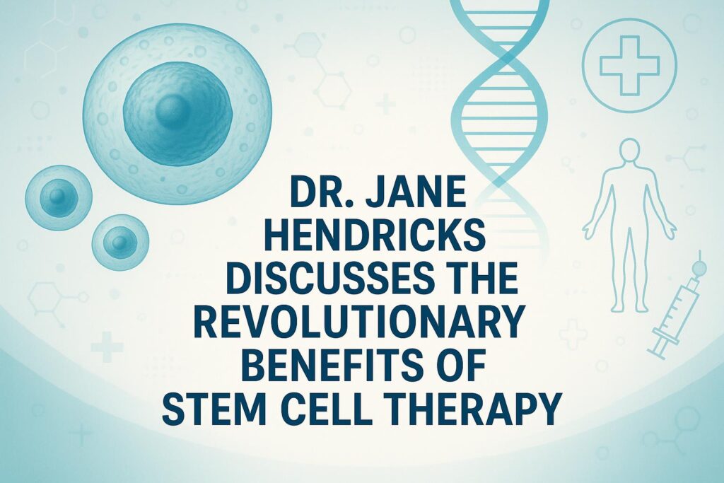 Dr. Jane Hendricks Discusses the Revolutionary Benefits of Stem Cell Therapy