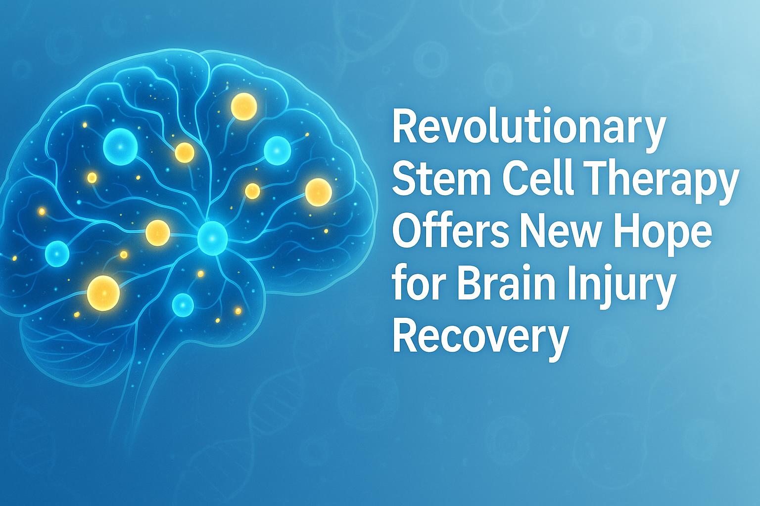 Revolutionary Stem Cell Therapy Offers New Hope for Brain Injury Recovery