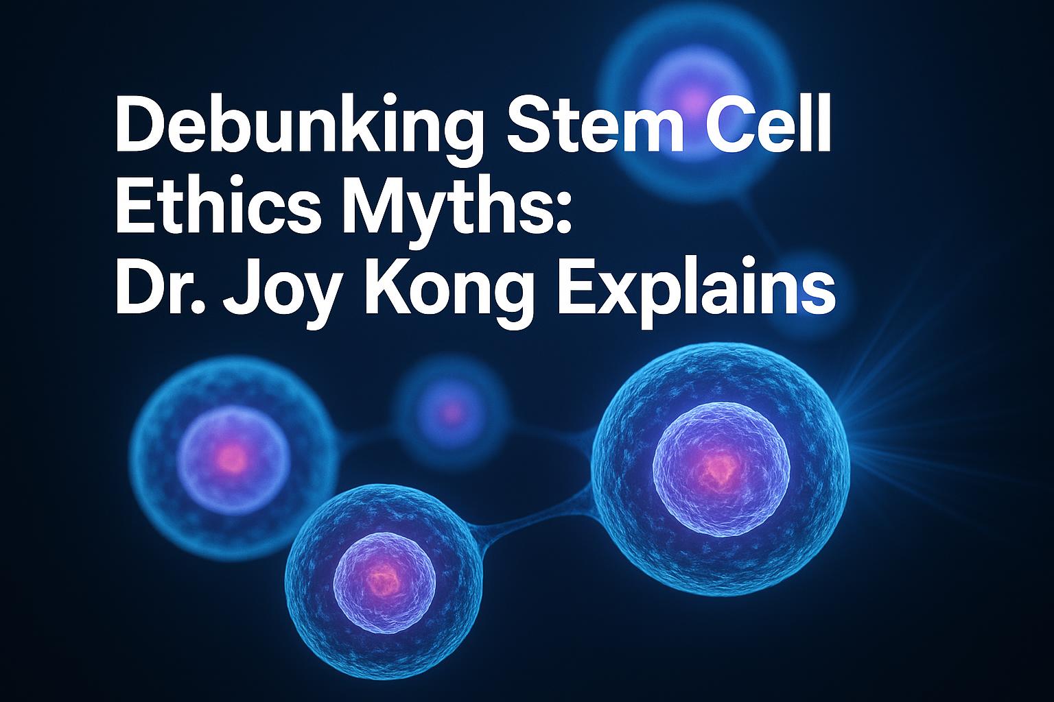 Debunking Stem Cell Ethics Myths with Dr. Joy Kong