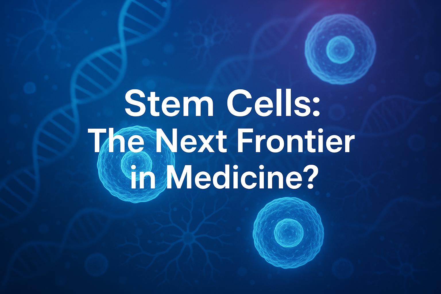 Stem Cells: The Next Frontier in Medicine?