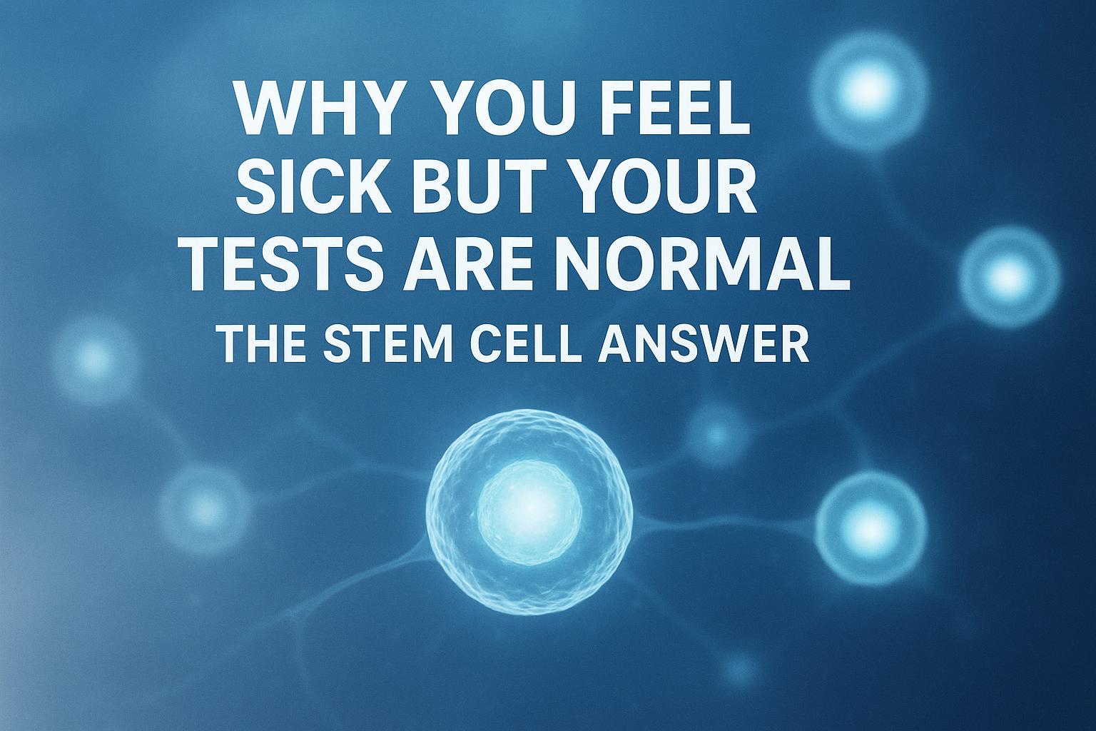 Why You Feel Sick But Your Tests Are Normal - The Stem Cell Answer