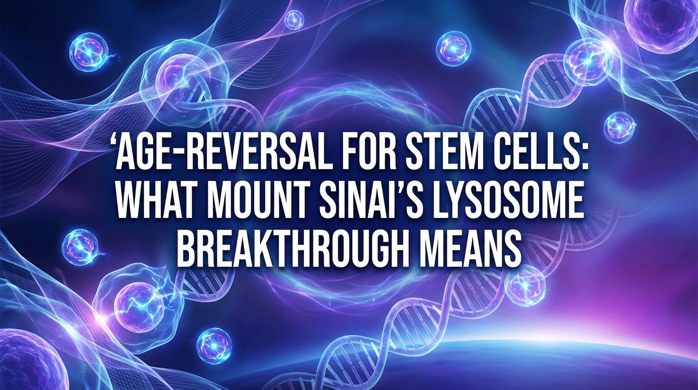 Age-Reversal for Stem Cells: What Mount Sinai’s Lysosome Breakthrough Means