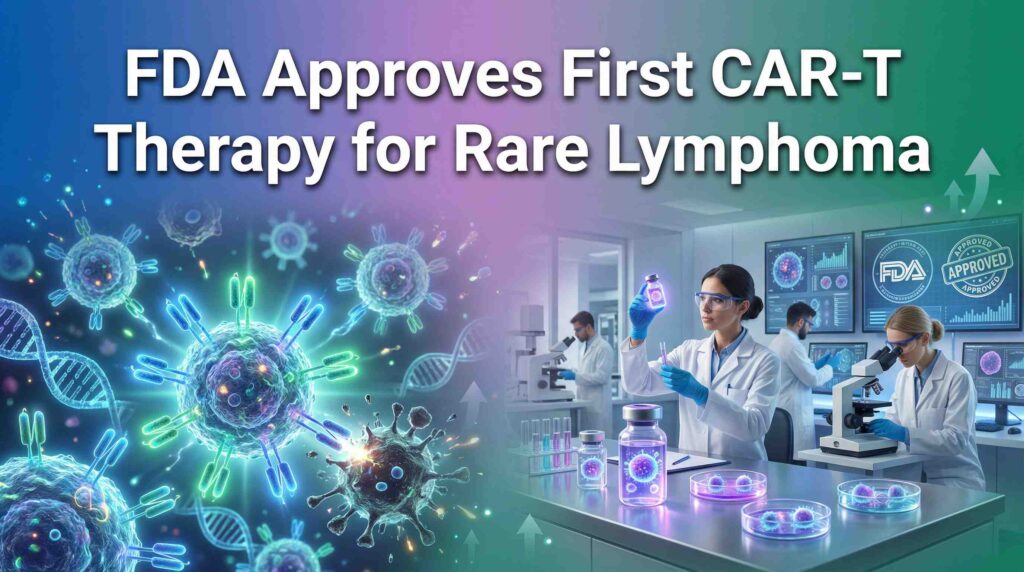 FDA Approves First CAR-T Therapy for Rare Lymphoma