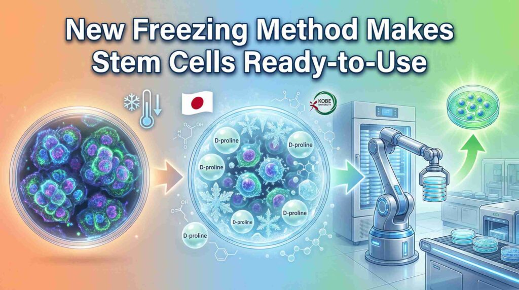 New Freezing Method Makes Stem Cells Ready-to-Use