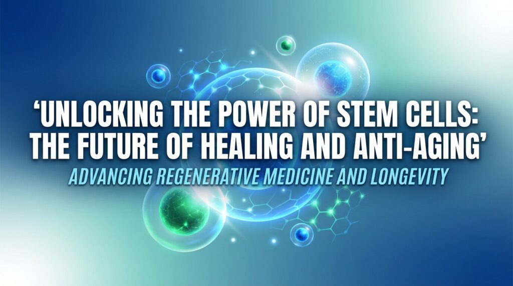 Unlocking the Power of Stem Cells: The Future of Healing and Anti-Aging