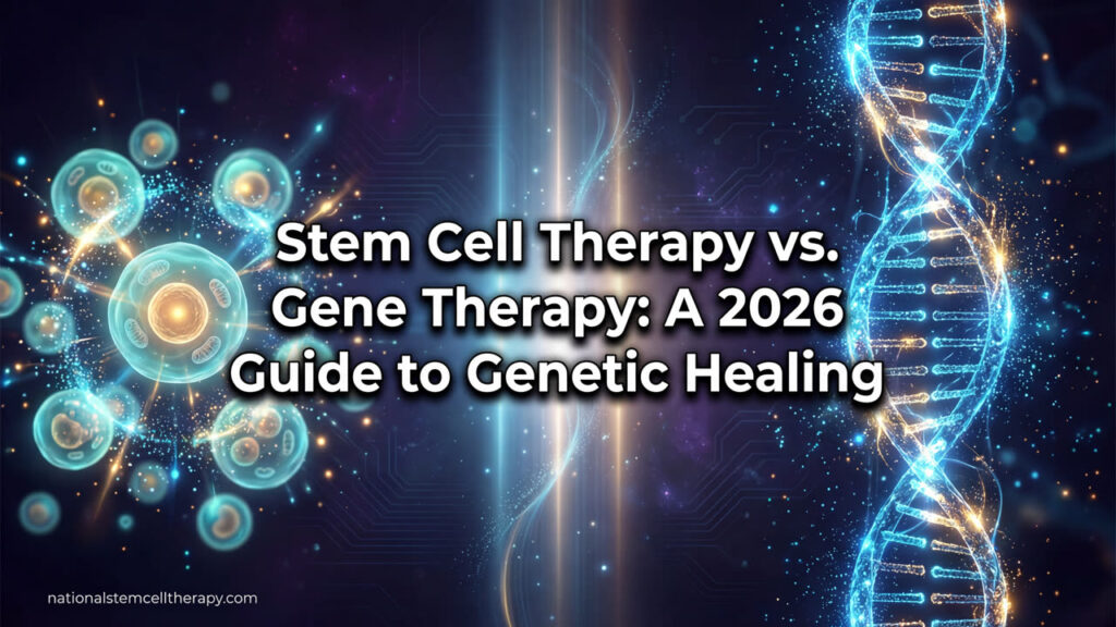 Stem Cell Therapy vs. Gene Therapy: A 2026 Guide to Genetic Healing