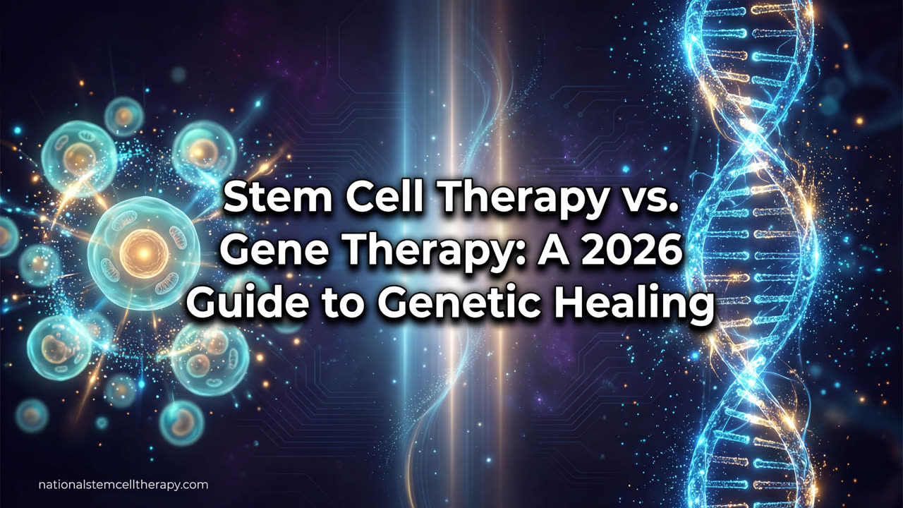 Stem Cell Therapy vs. Gene Therapy: A 2026 Guide to Genetic Healing