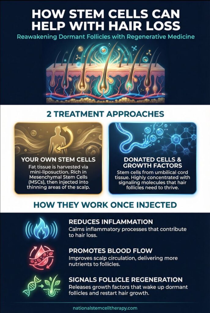Stem cells for hair loss - infographic