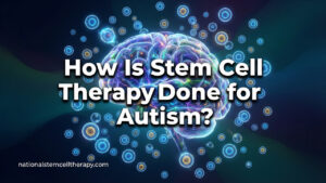 How is stem cell therapy done for autism - doctor administering IV stem cell infusion to a child