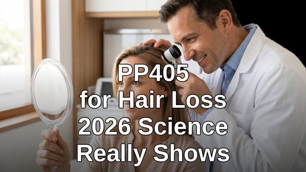 Dermatologist examining a patient scalp during a hair loss consultation