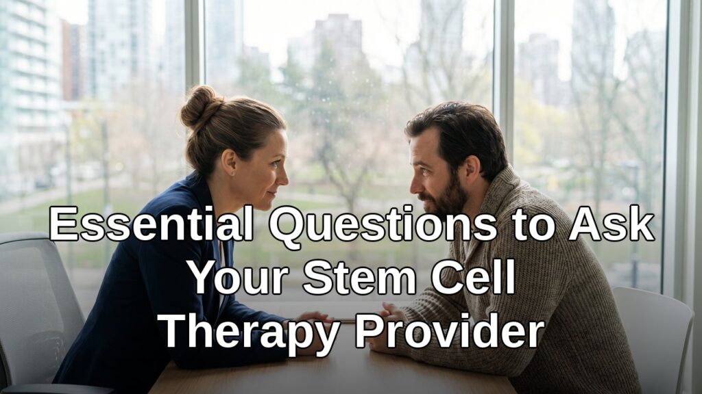 Patient and doctor in a serious consultation about stem cell therapy questions