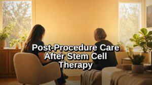 Post procedure care after stem cell therapy