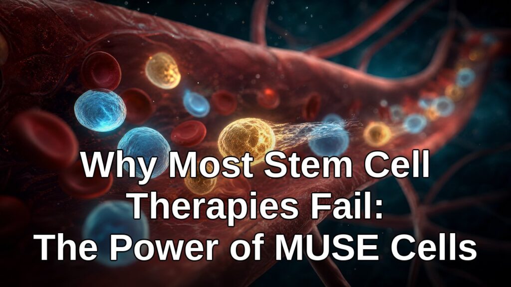 Why Most Stem Cell Therapies Fail: The Power of MUSE Cells - microscopic view of cells flowing through blood vessels
